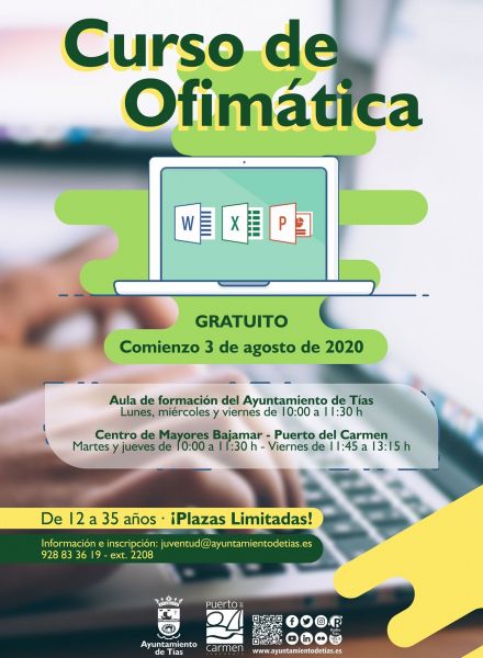 Cartel Curso Ofimática Tías
