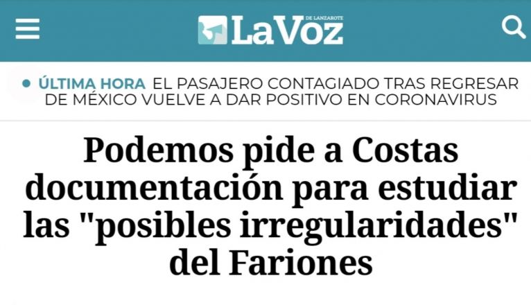 Portada móviles lavozdelanzarote.com Portada móviles lavozdelanzarote.com