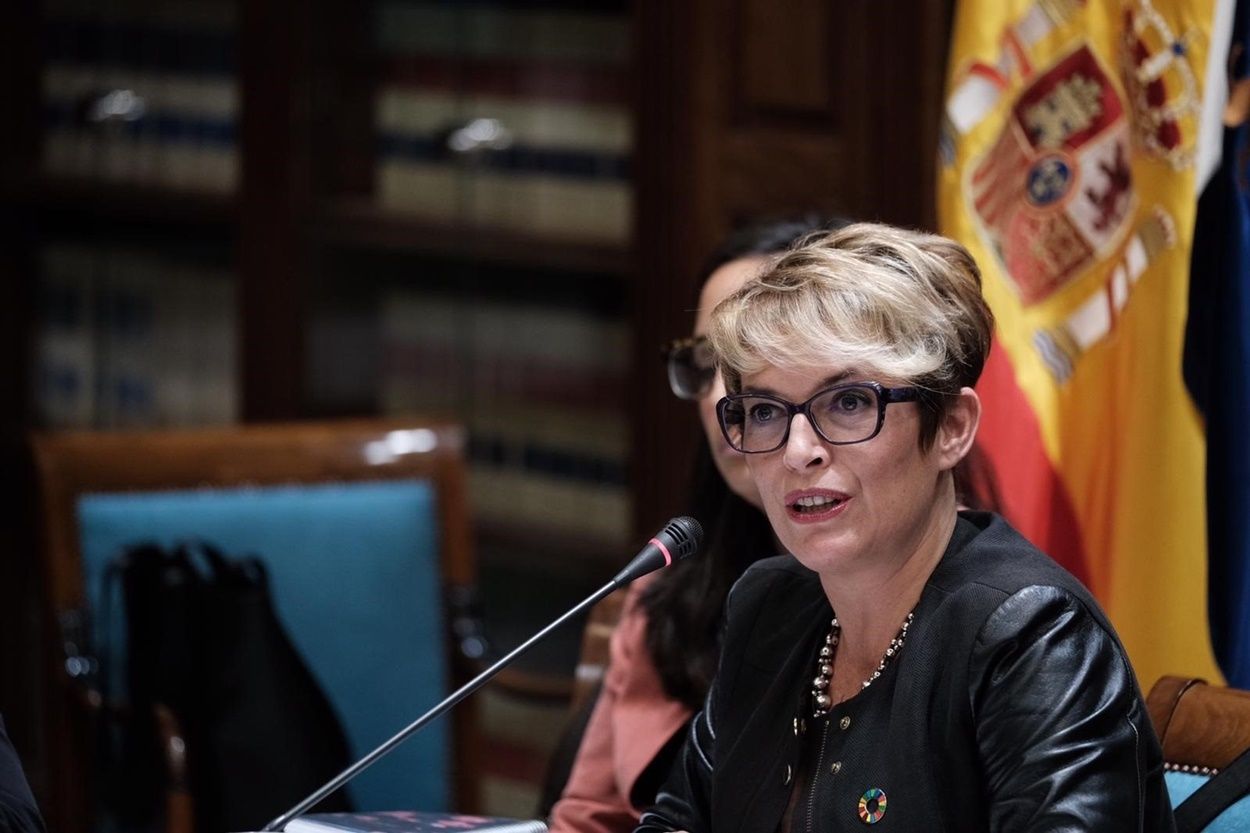 La consejera de Empleo del Gobierno de Canarias, Elena Máñez