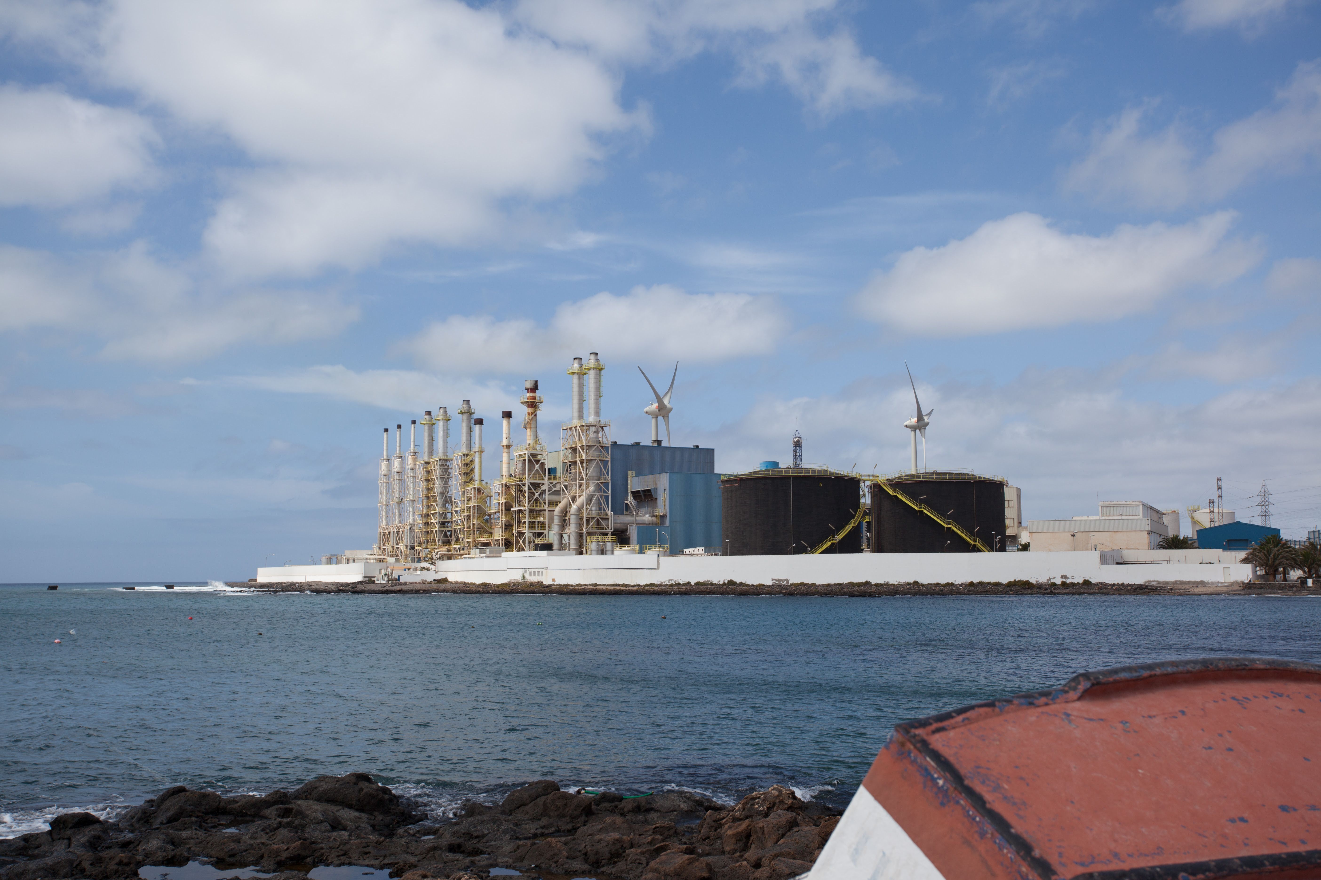 Central eléctrica Endesa en Lanzarote