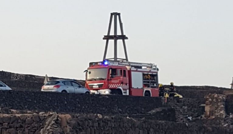 Incendio en Puerto Naos