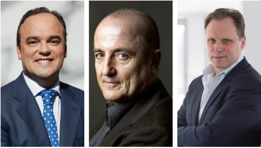 José Carlos Díez, Daniel Lacalle y el exministro de Turismo, Miguel Sebastián