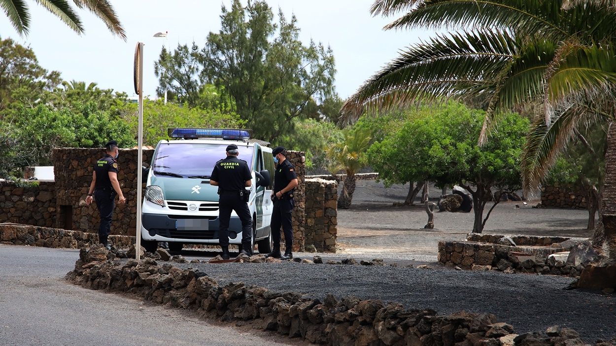 Llegada de Pedro Sánchez a la residencia La Mareta de Lanzarote