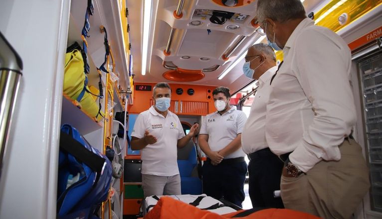 Interior de la ambulandia adquirida por el Consorcio de Emergencias