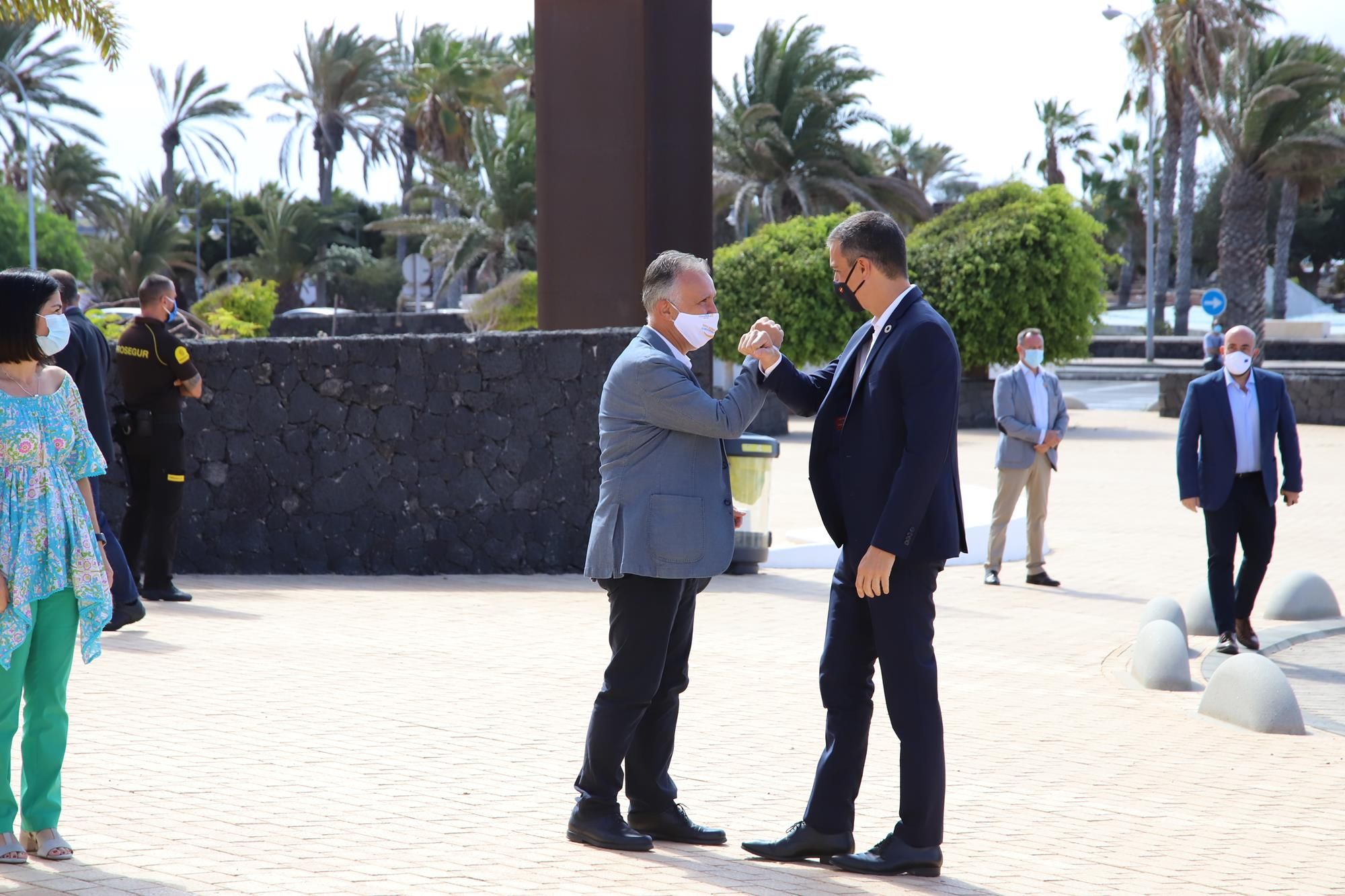 Imágenes de la visita de Pedro Sánchez al Cabildo de Lanzarote Imágenes de la visita de Pedro Sánchez al Cabildo de Lanzarote