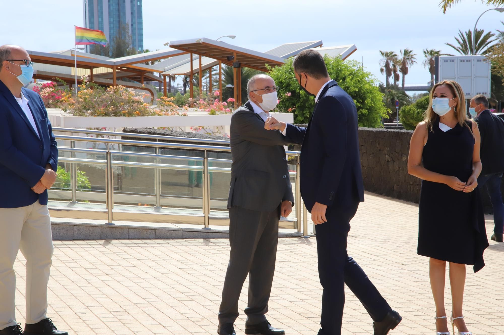 Imágenes de la visita de Pedro Sánchez al Cabildo de Lanzarote Imágenes de la visita de Pedro Sánchez al Cabildo de Lanzarote