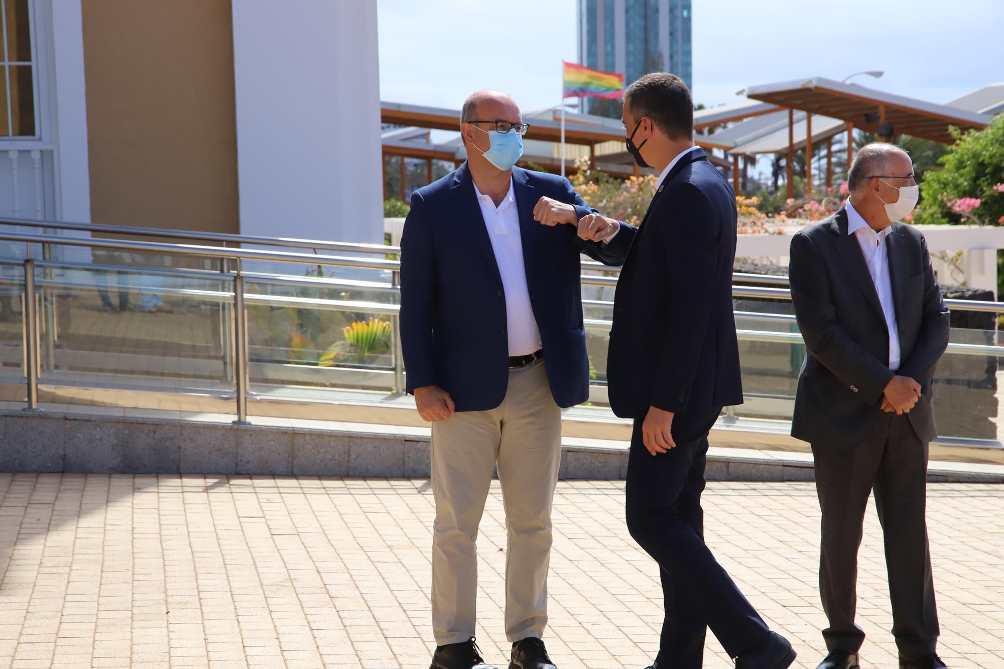 Imágenes de la visita de Pedro Sánchez al Cabildo de Lanzarote Imágenes de la visita de Pedro Sánchez al Cabildo de Lanzarote