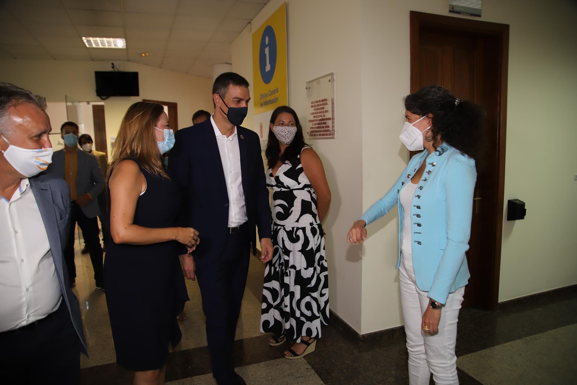 Imágenes de la visita de Pedro Sánchez al Cabildo de Lanzarote Imágenes de la visita de Pedro Sánchez al Cabildo de Lanzarote