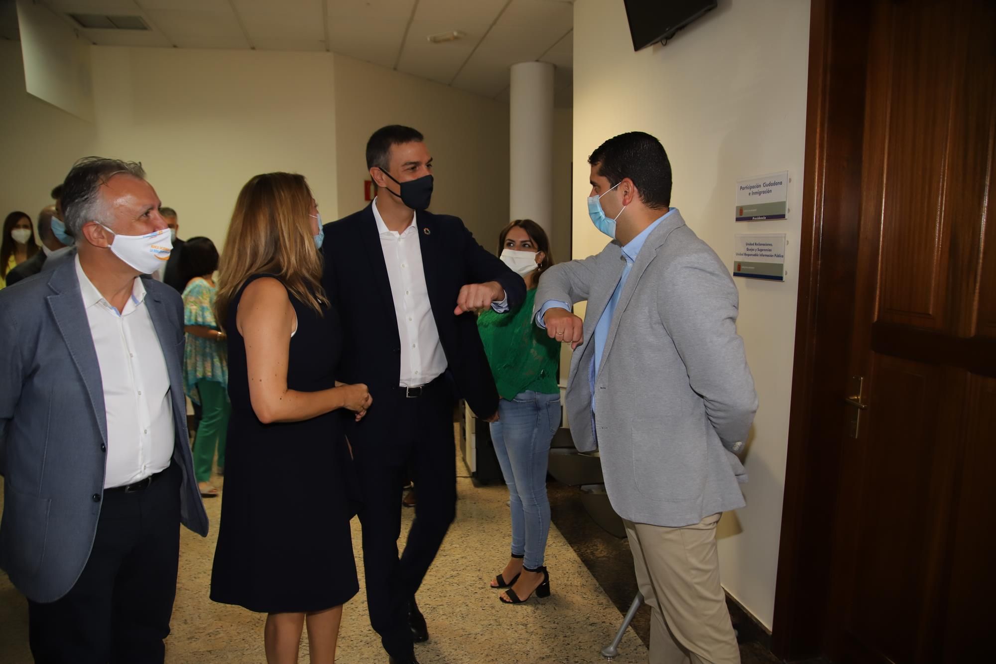 Imágenes de la visita de Pedro Sánchez al Cabildo de Lanzarote Imágenes de la visita de Pedro Sánchez al Cabildo de Lanzarote