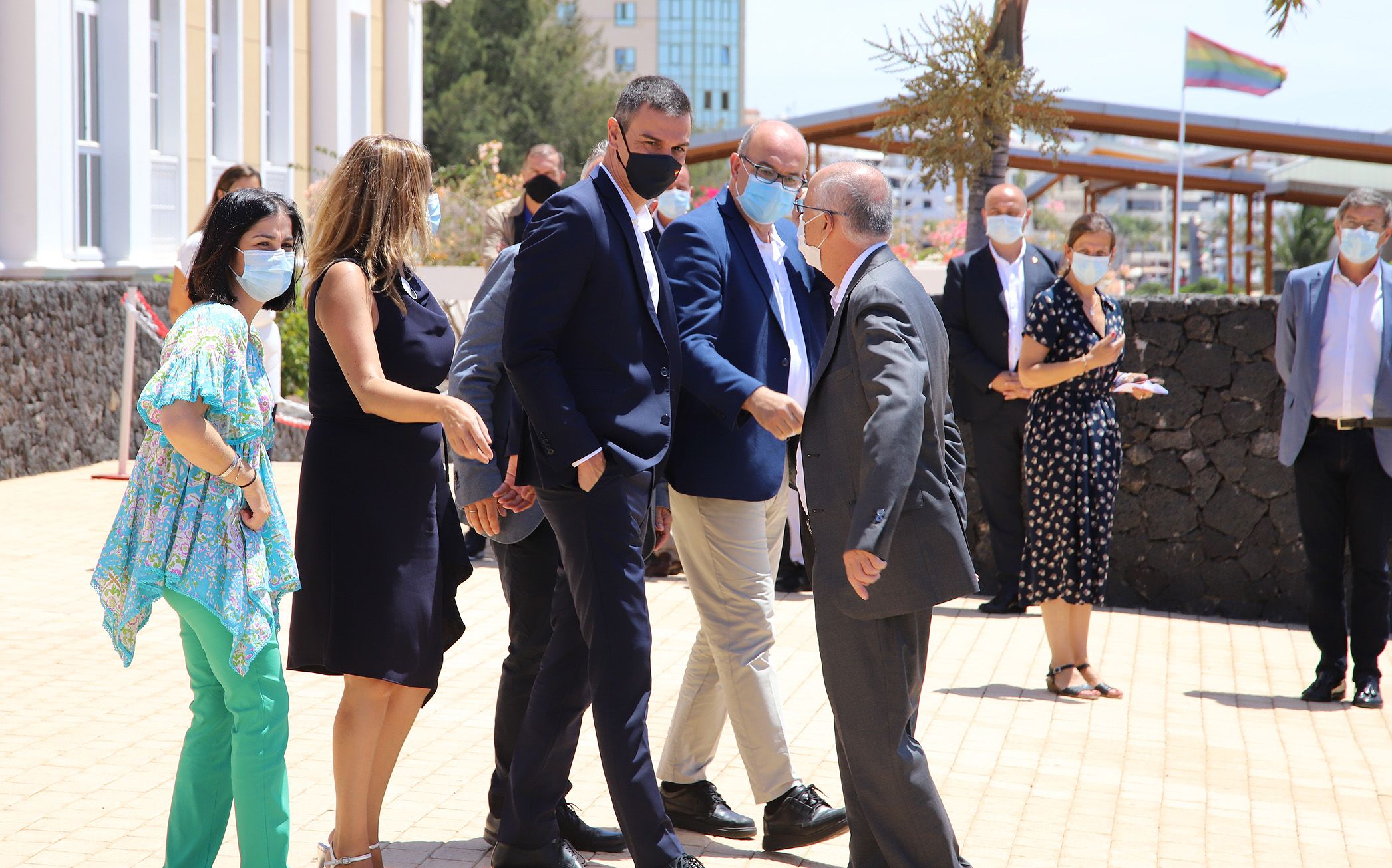 Imágenes de la visita de Pedro Sánchez al Cabildo de Lanzarote Imágenes de la visita de Pedro Sánchez al Cabildo de Lanzarote