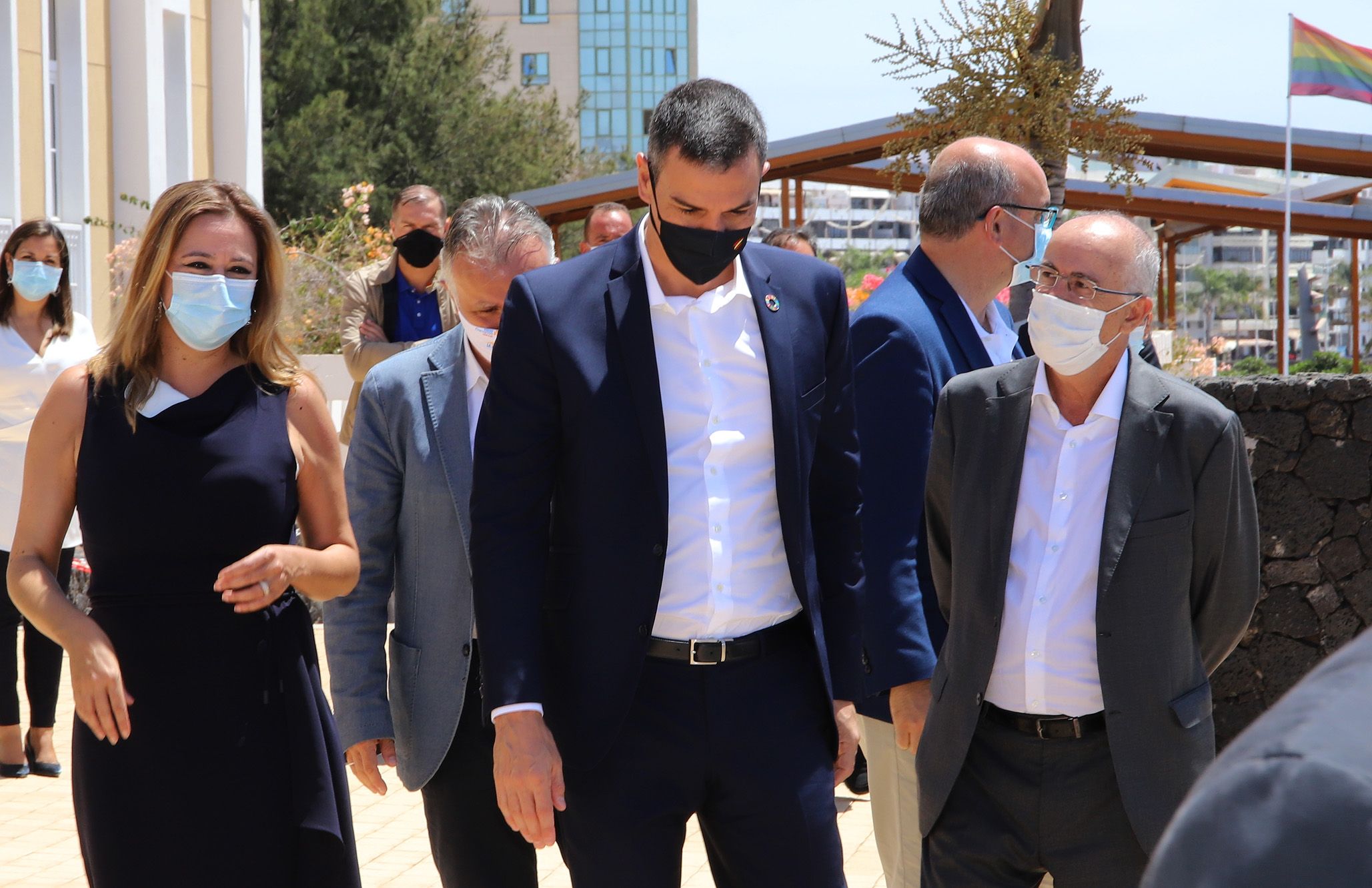 Imágenes de la visita de Pedro Sánchez al Cabildo de Lanzarote Imágenes de la visita de Pedro Sánchez al Cabildo de Lanzarote