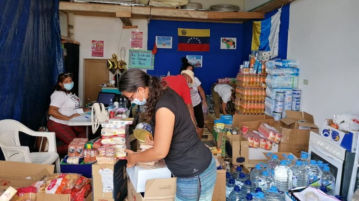 Recogida de alimentos de las asociaciones de inmigrantes