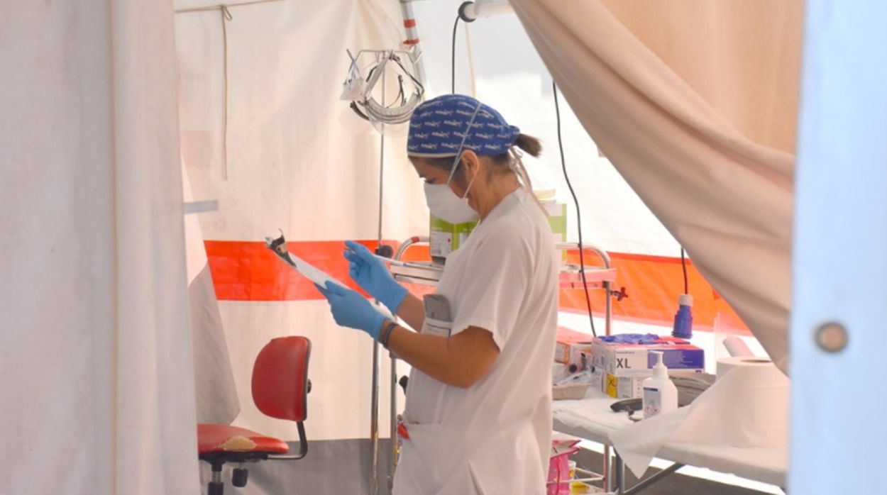 Personal sanitario durante la crisis del Covid en Lanzarote