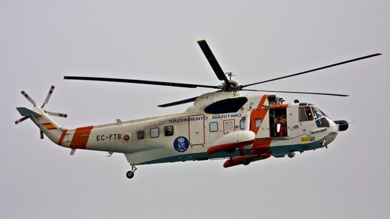Helicóptero de Salvamento Marítimo. Foto: Europa Press