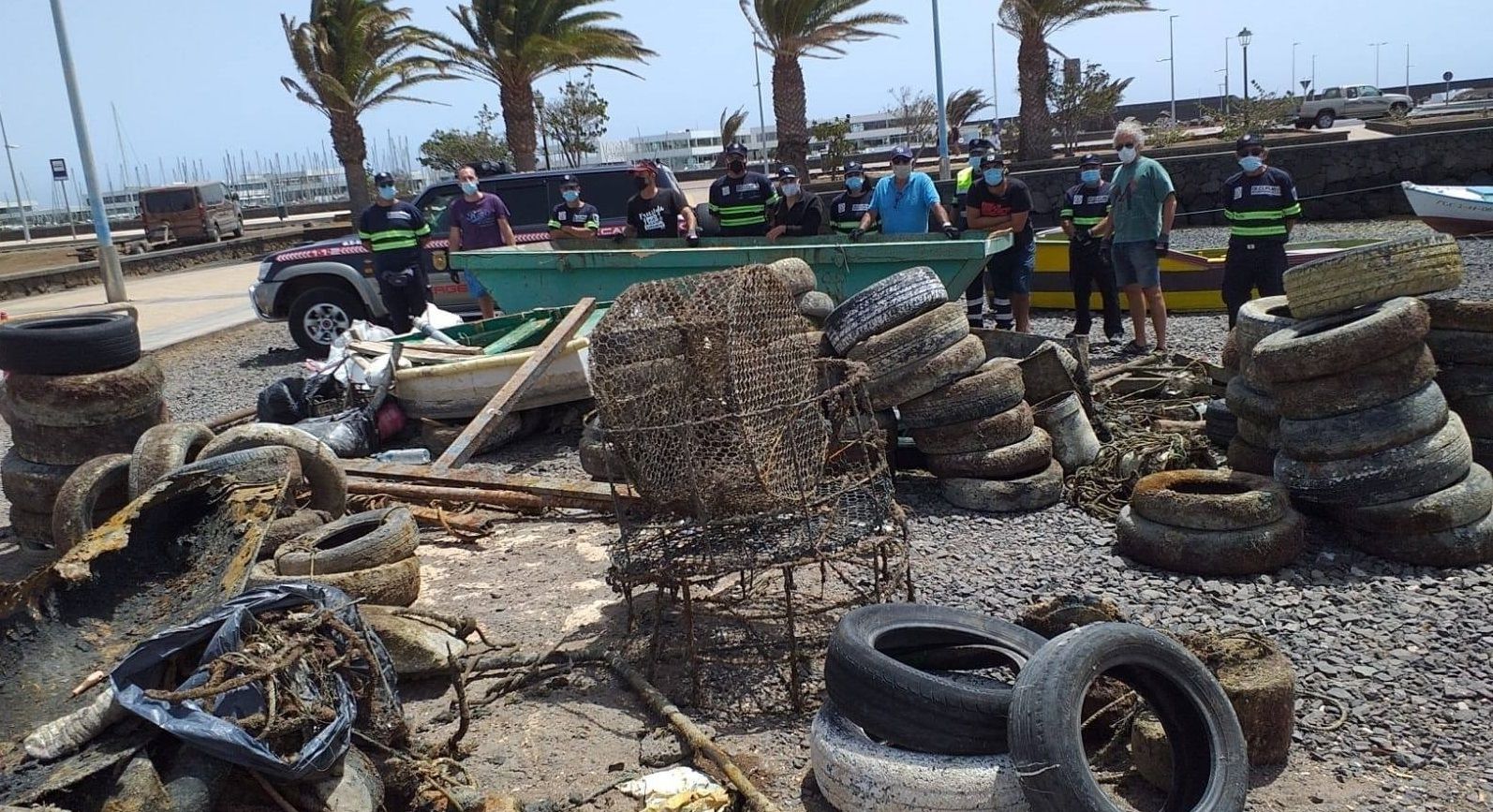 Residuos retirados de El Charco de San Ginés