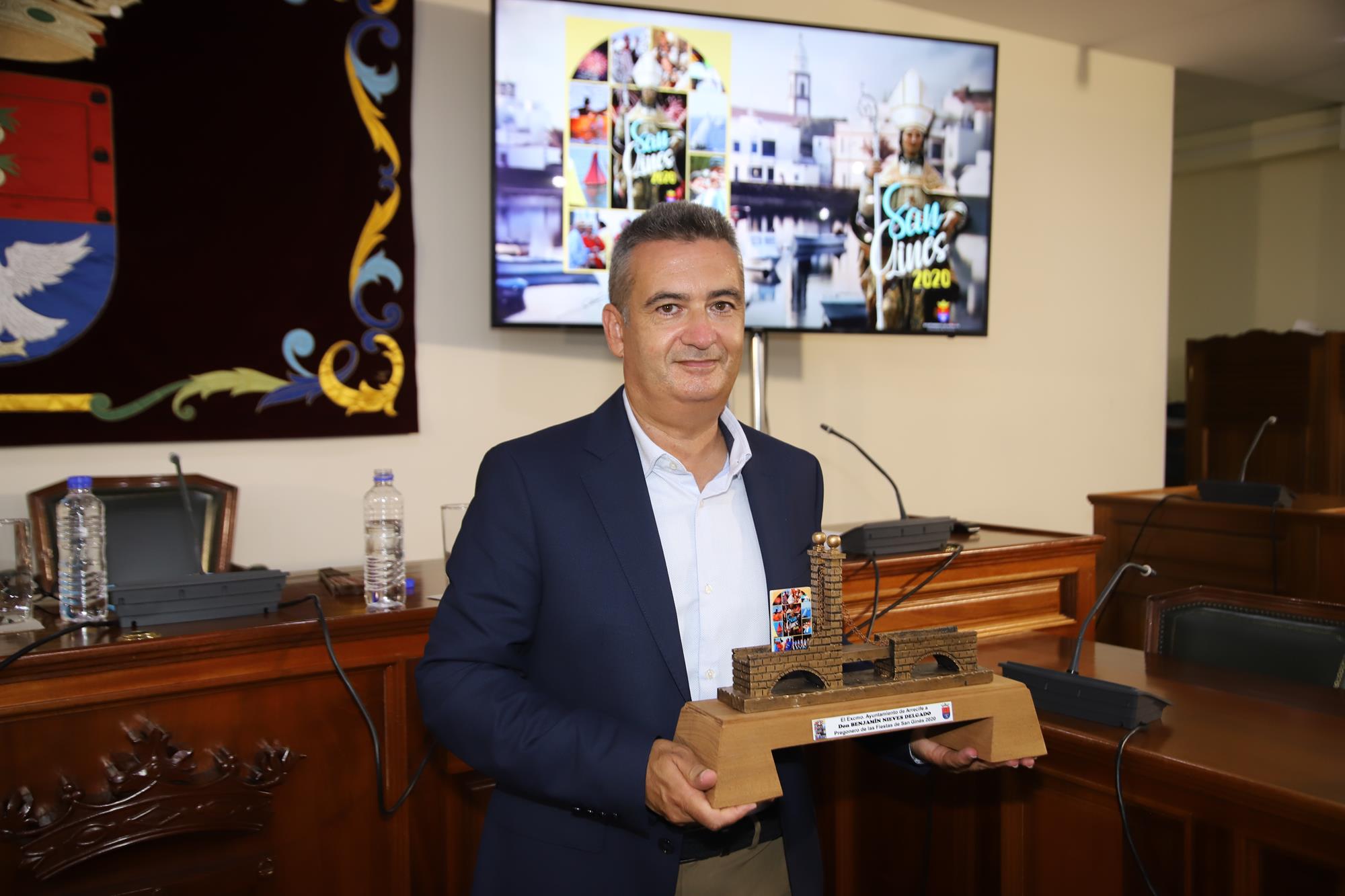 Benjamín NIeves, pregonero de las fiestas de San GInés 2020.