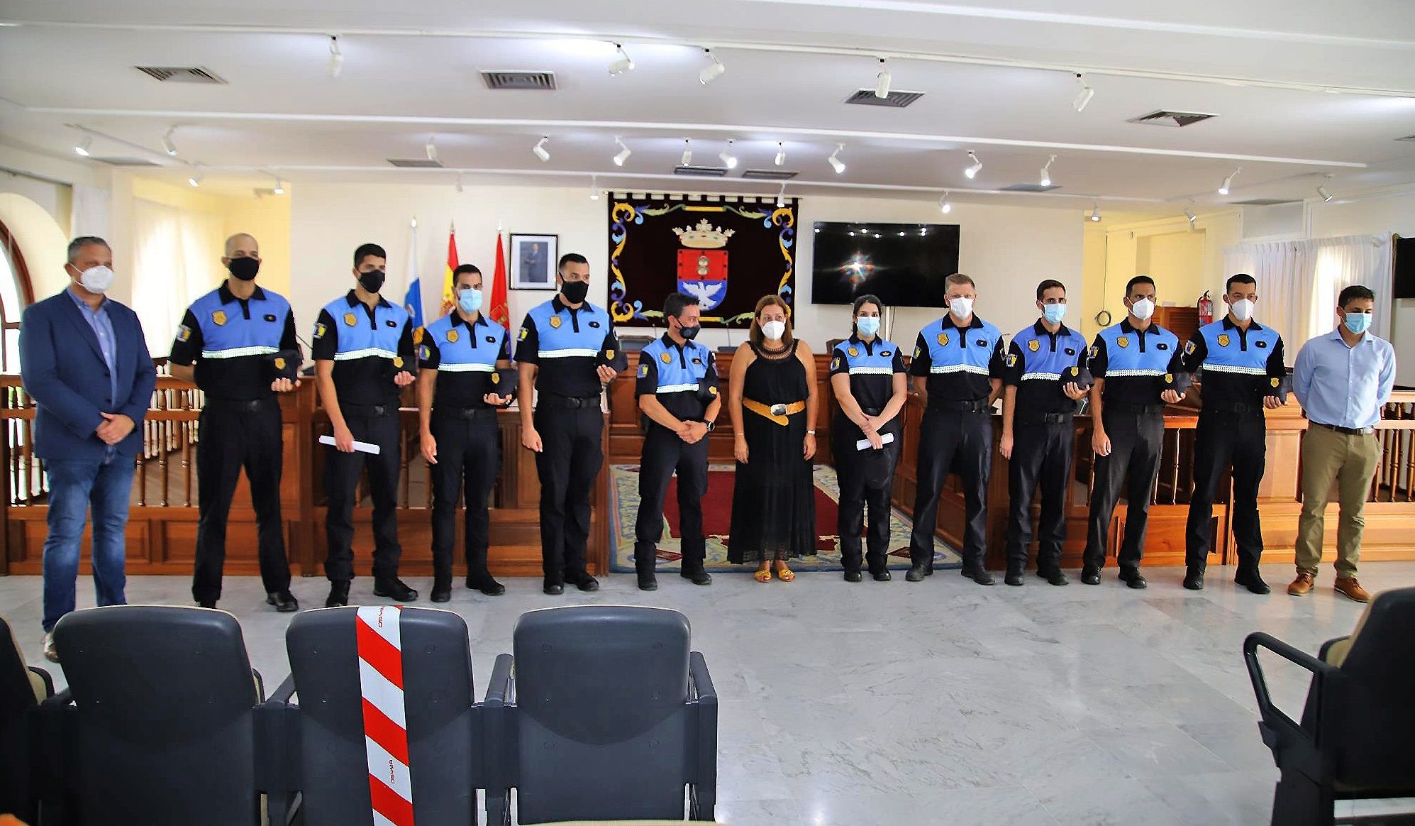 Toma de posesión de los nuevos policías locales de Arrecife