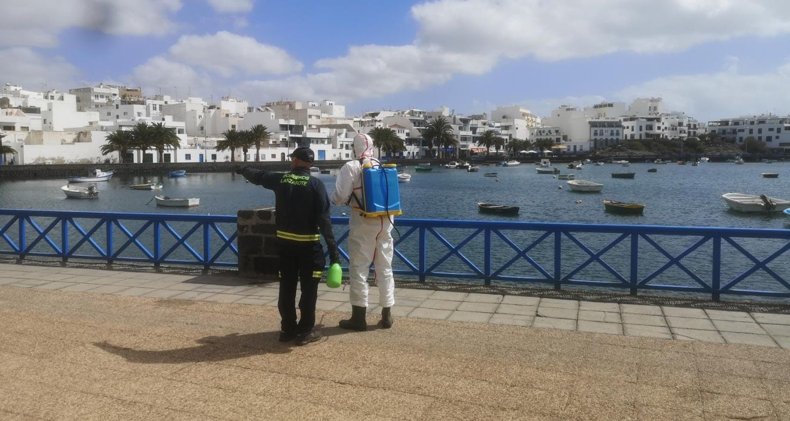 Desinfección en el Charco de San Ginés por la crisis del coronavirus