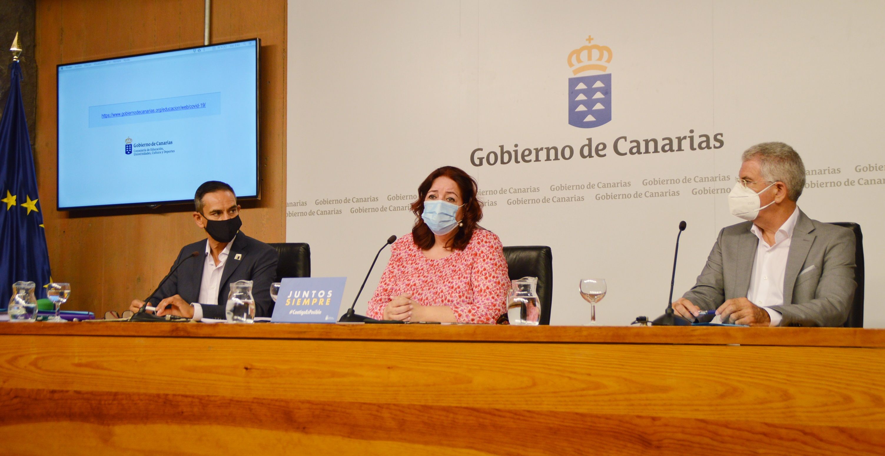 Rueda de prensa de la consejera de Educación del Gobierno de Canarias sobre el inicio del curso