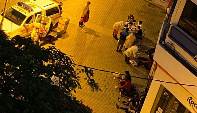 Dispositivo de asistencia a los inmigrantes llegados en patera a Arrecife