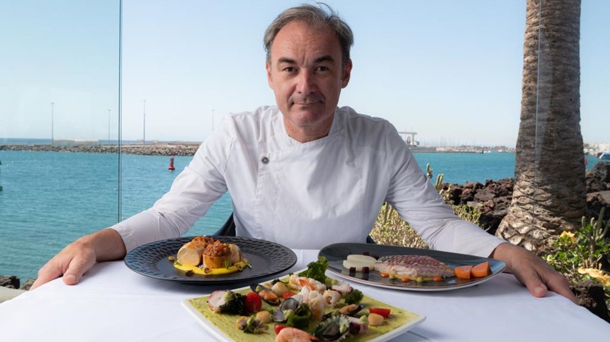 El chef Orlando Ortega, en el Castillo de San José