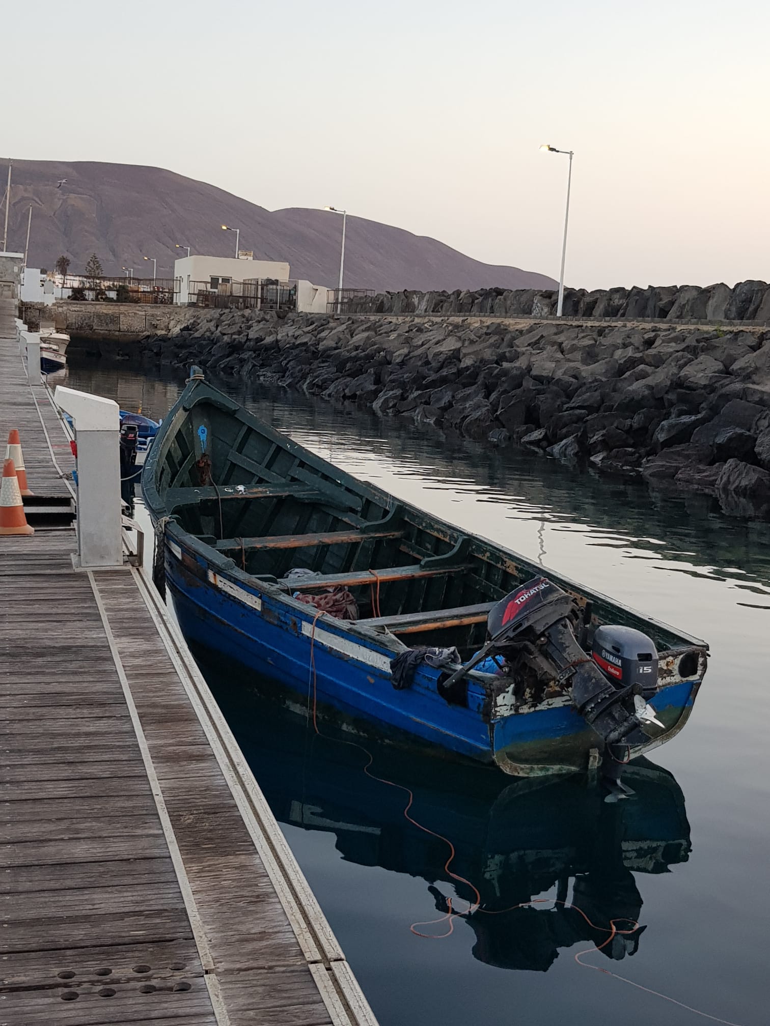 Imagen de archivo de una patera llegada a Lanzarote 