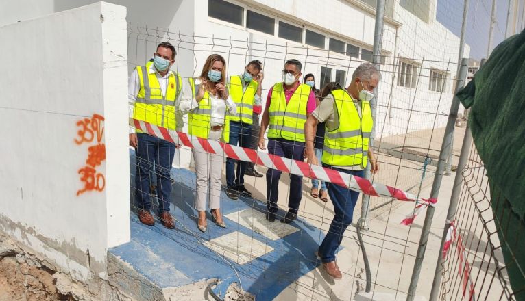 Visita a las obras en Tías Visita a las obras en Tías