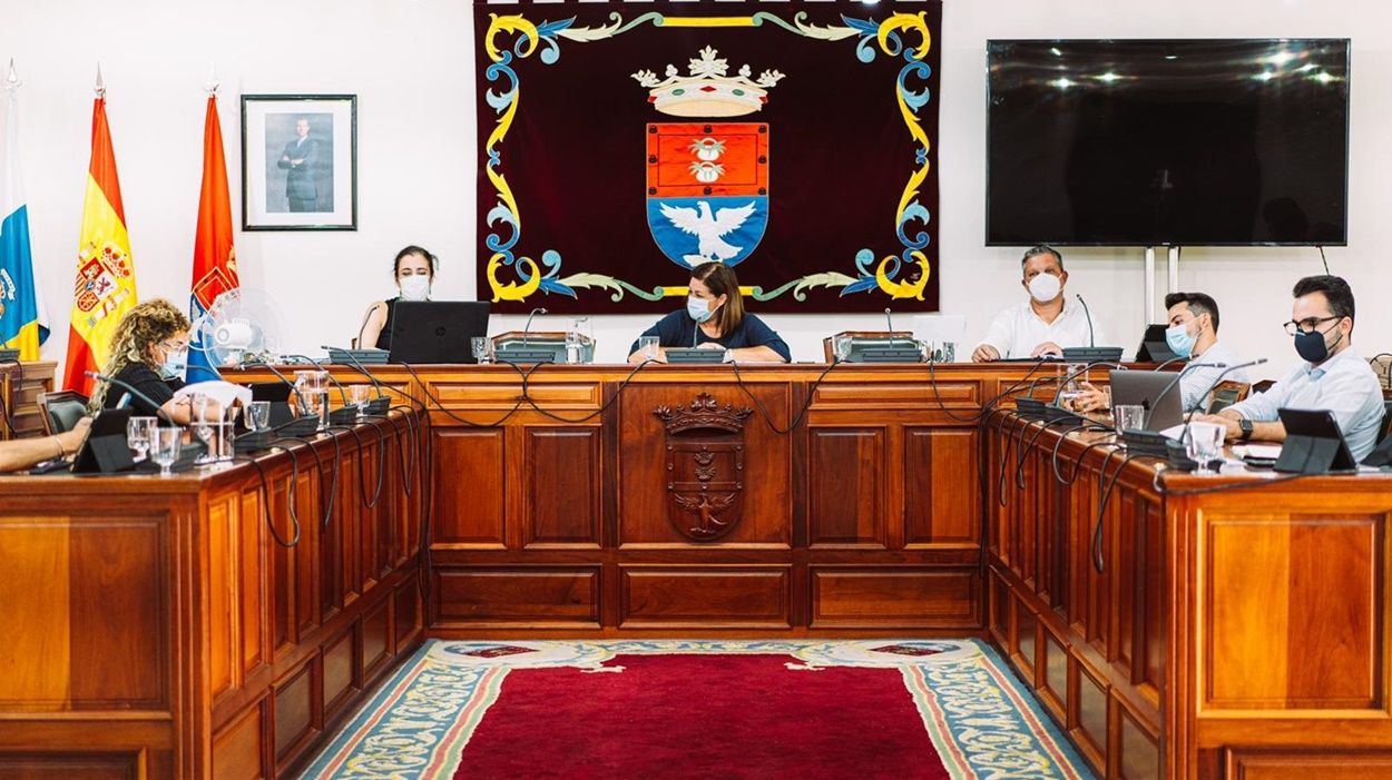 Imagen de la sesión plenaria del Ayuntamiento de Arrecife
