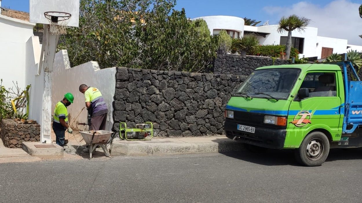 Obras pluviales en Nazaret