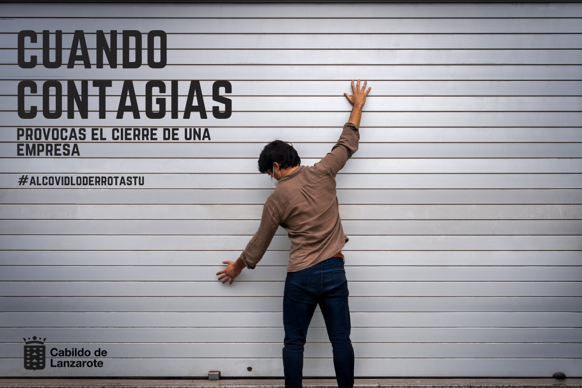 Imagen de la campaña difundida por el Cabildo de Lanzarote para concienciar sobre el Covid-19