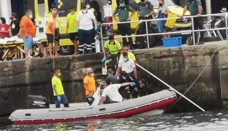 Rescate de un buzo en Puerto del Carmen