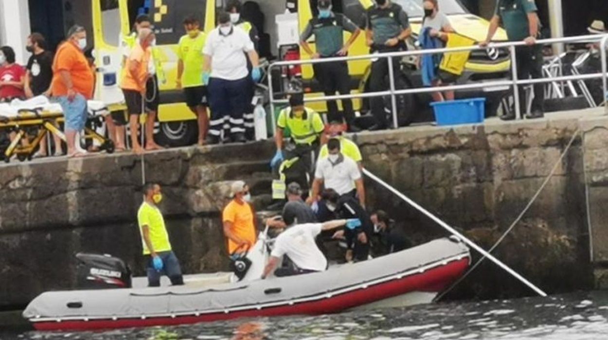 Rescate de un buzo en Puerto del Carmen