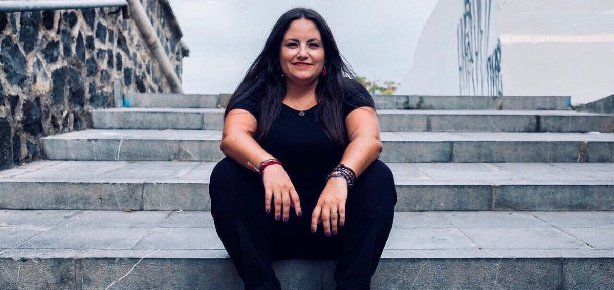 Laura Fuentes, coordinadora de Podemos Canarias. Foto La Provincia