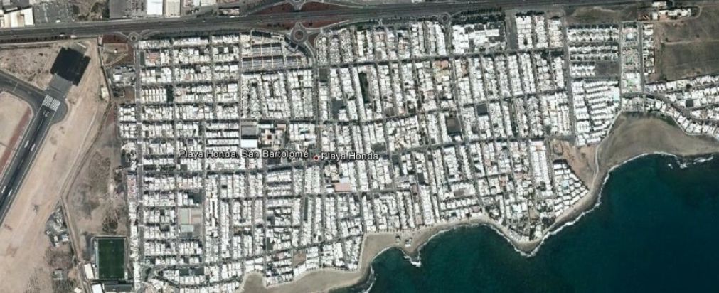 Imagen de la zona de Playa Honda donde irá el aparcamiento de autocaravanas