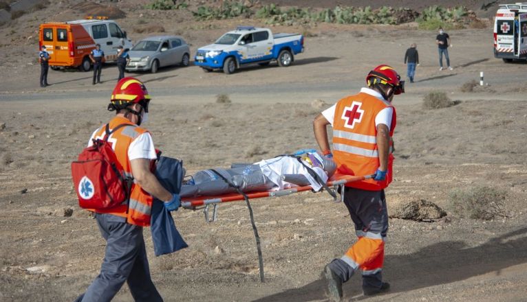 Simulacro de accidente aéreo en Montaña Mina Simulacro de accidente aéreo en Montaña Mina