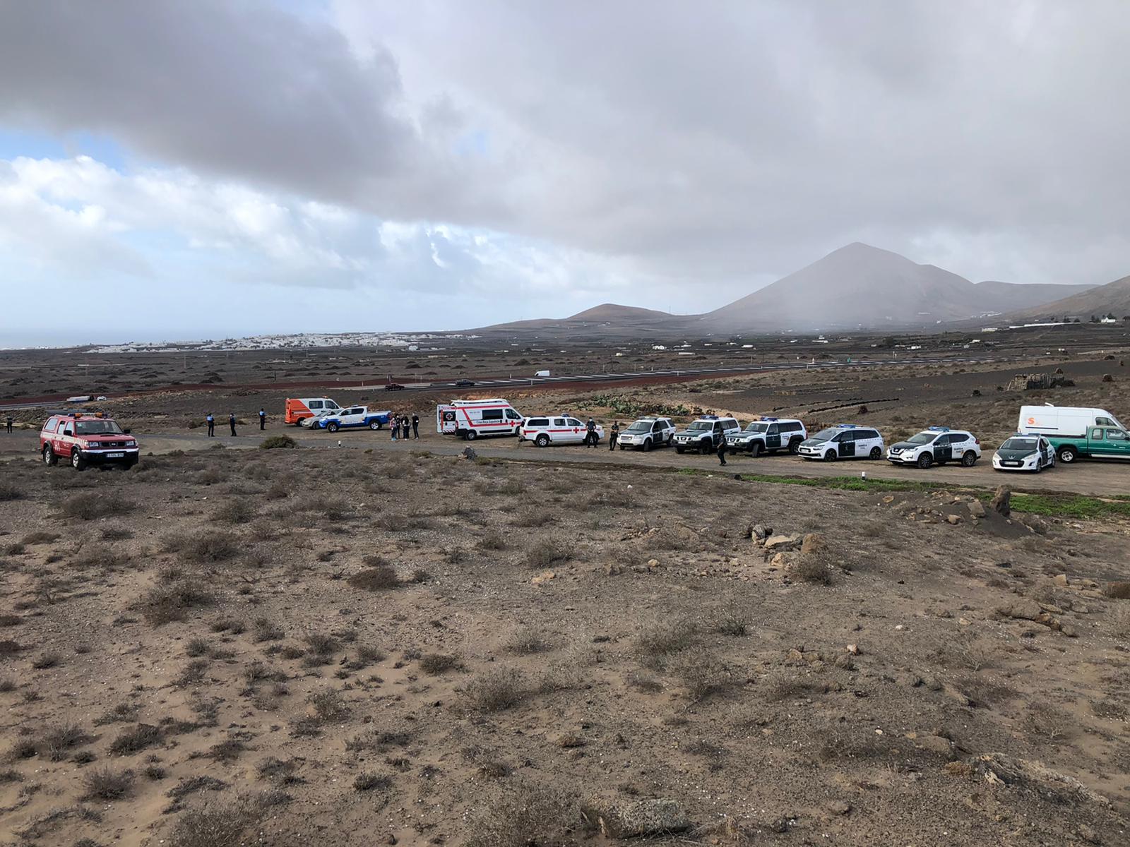 Imágenes del simulacro de accidente aéreo 