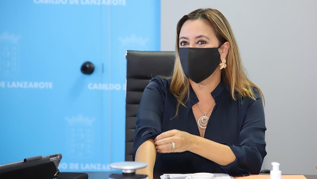 La presidenta del Cabildo, María Dolores Corujo