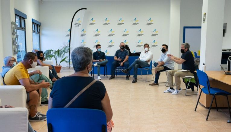 Reunión de Fernando Clavijo con la Cofradía de Pescadores de Arrecife Reunión de Fernando Clavijo con la Cofradía de Pescadores de Arrecife