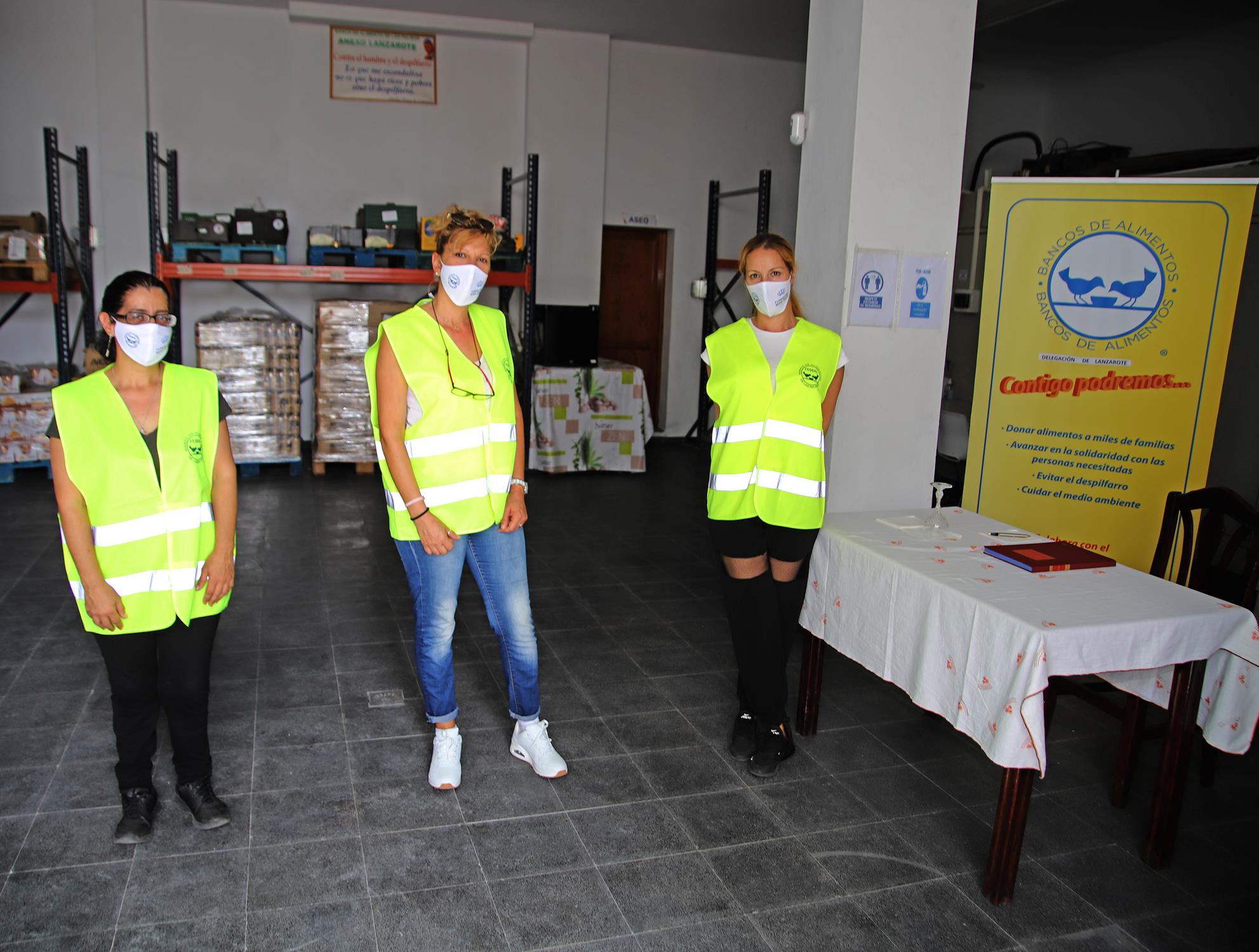 Visita Reina Sofía al Banco de Alimentos Lanzarote 