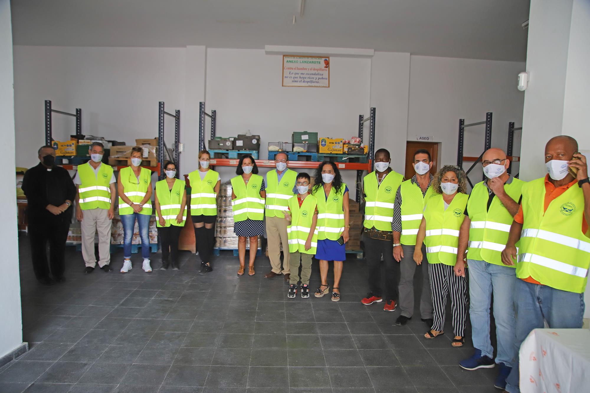Visita Reina Sofía al Banco de Alimentos Lanzarote 