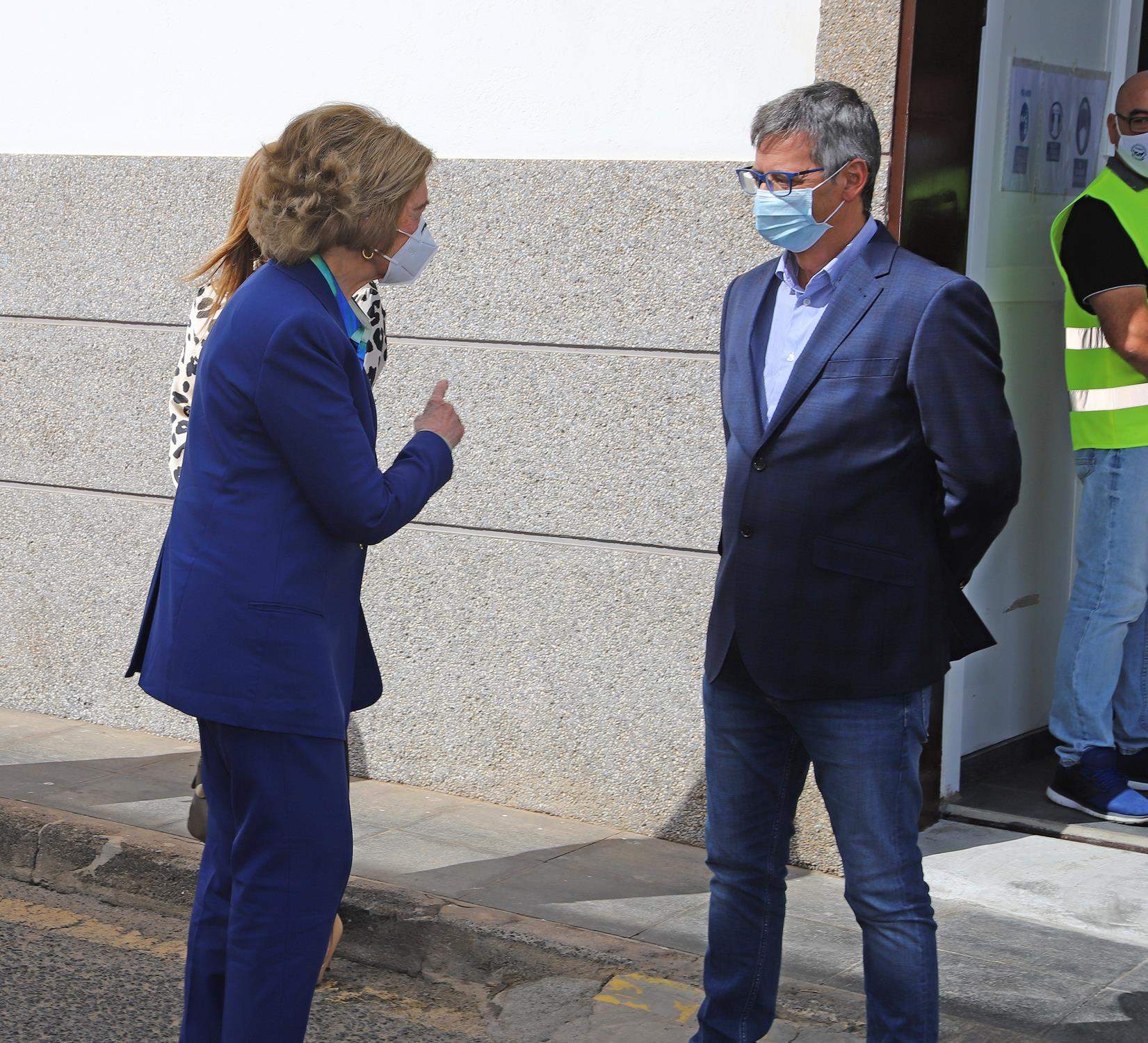 Visita Reina Sofía al Banco de Alimentos Lanzarote