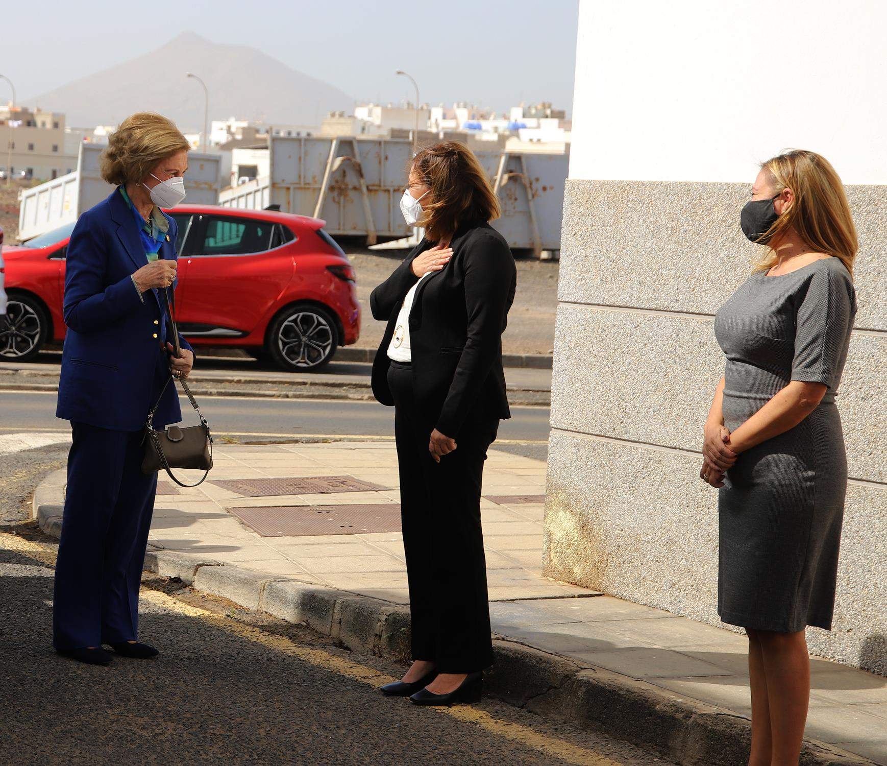 Visita Reina Sofía al Banco de Alimentos Lanzarote 