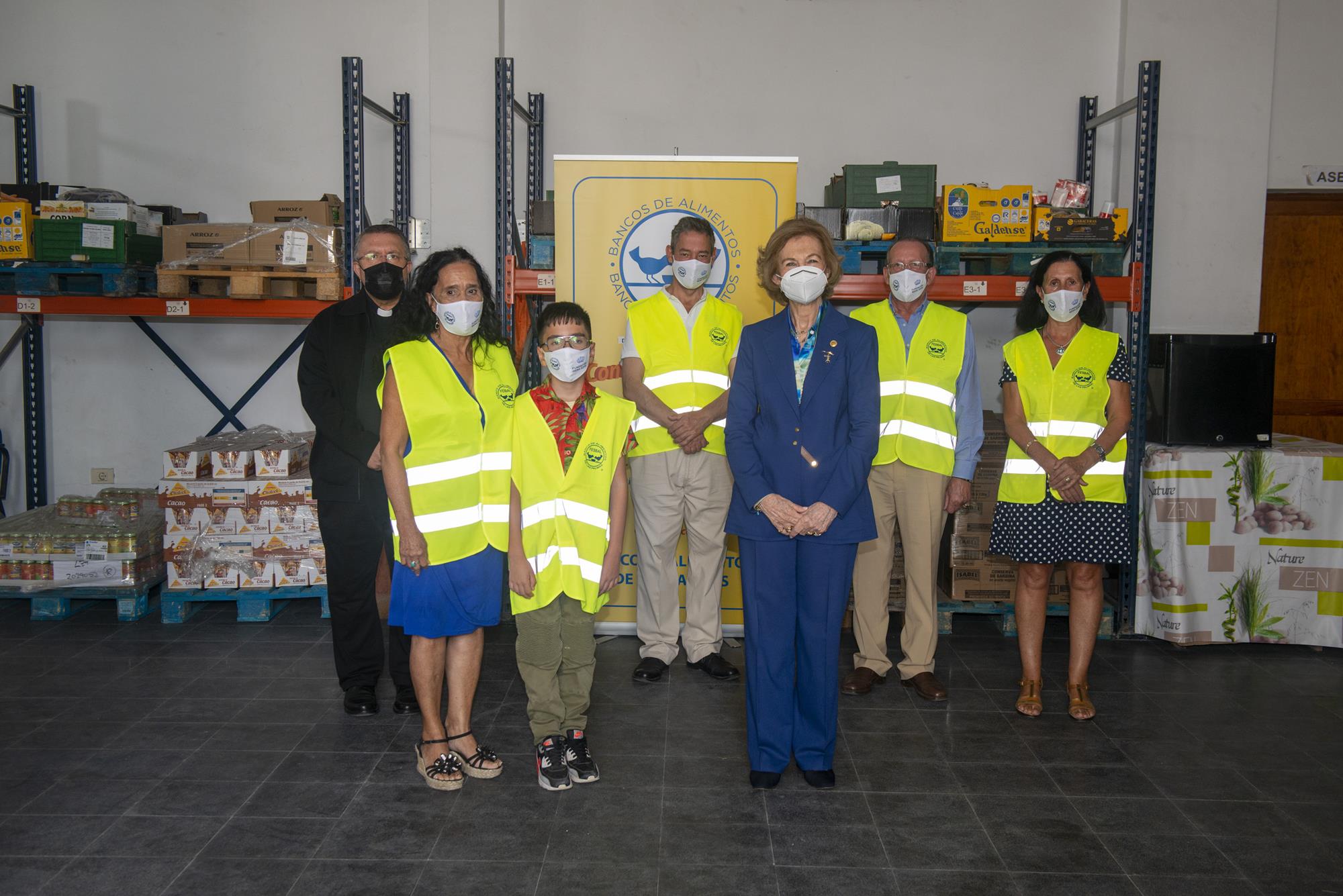 Visita Reina Sofía al Banco de Alimentos Lanzarote 