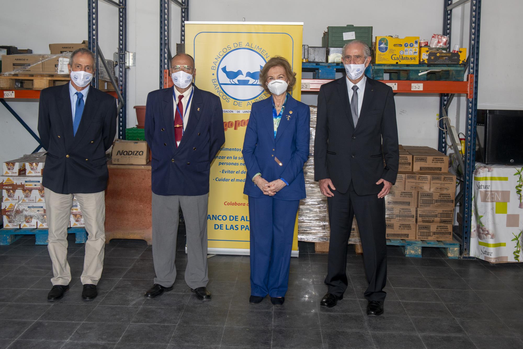 Visita Reina Sofía al Banco de Alimentos Lanzarote 