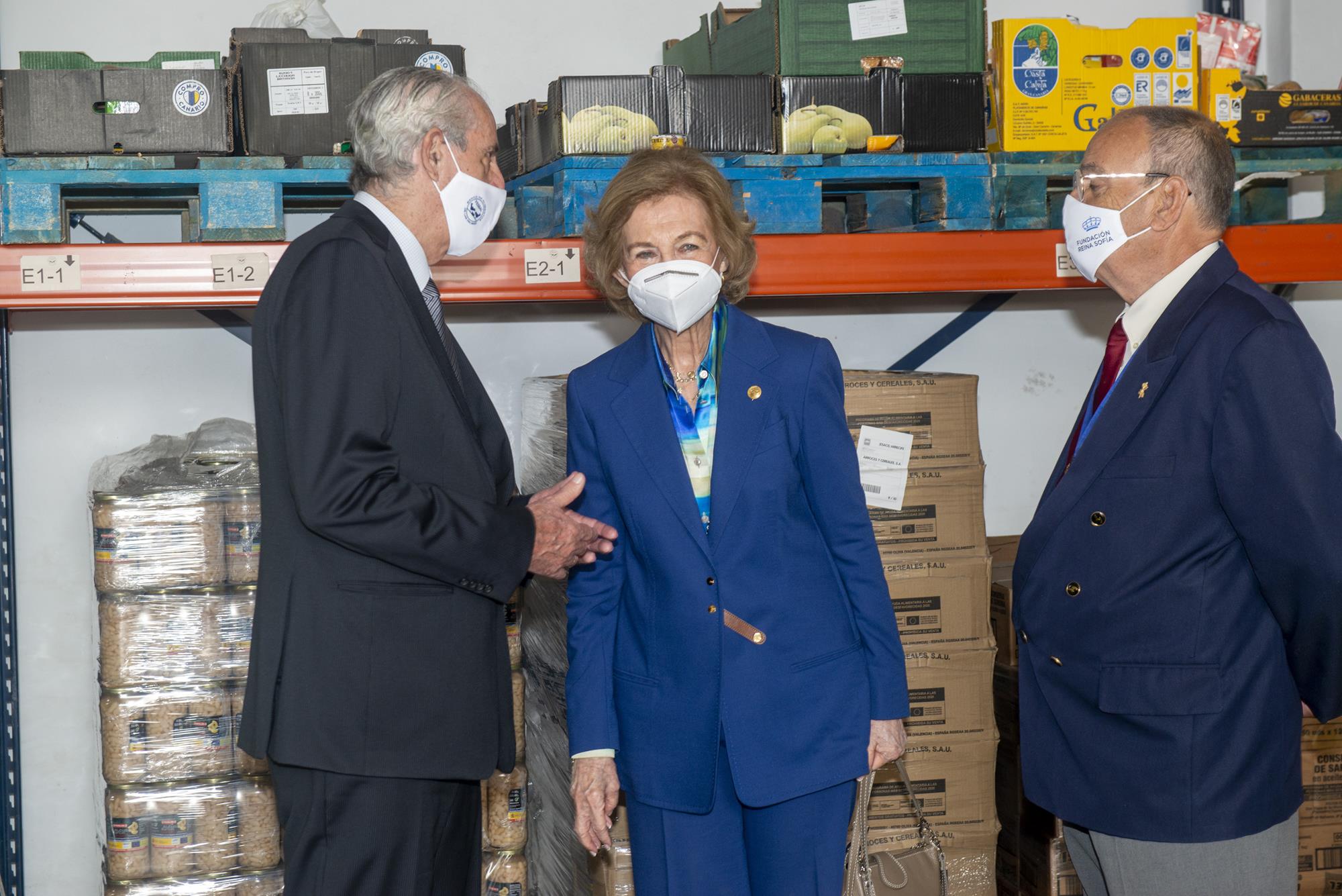 Visita Reina Sofía al Banco de Alimentos Lanzarote 