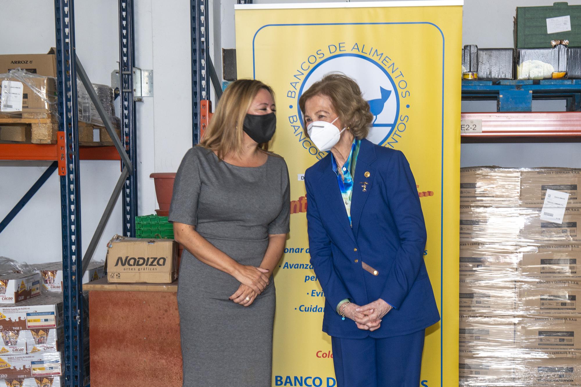 Visita Reina Sofia al Banco de Alimentos Lanzarote 