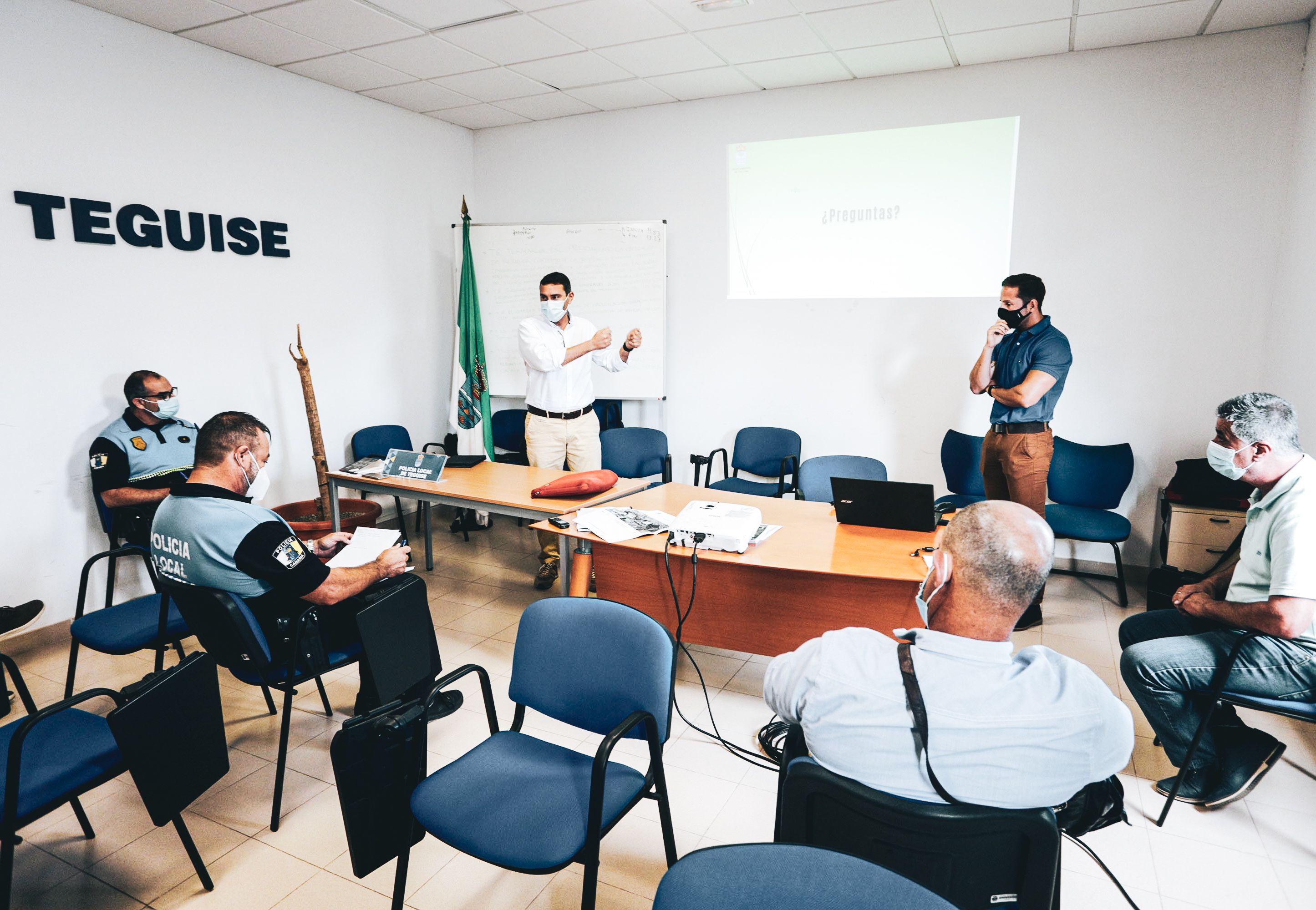 Junta de seguridad del Mercadillo de Teguise