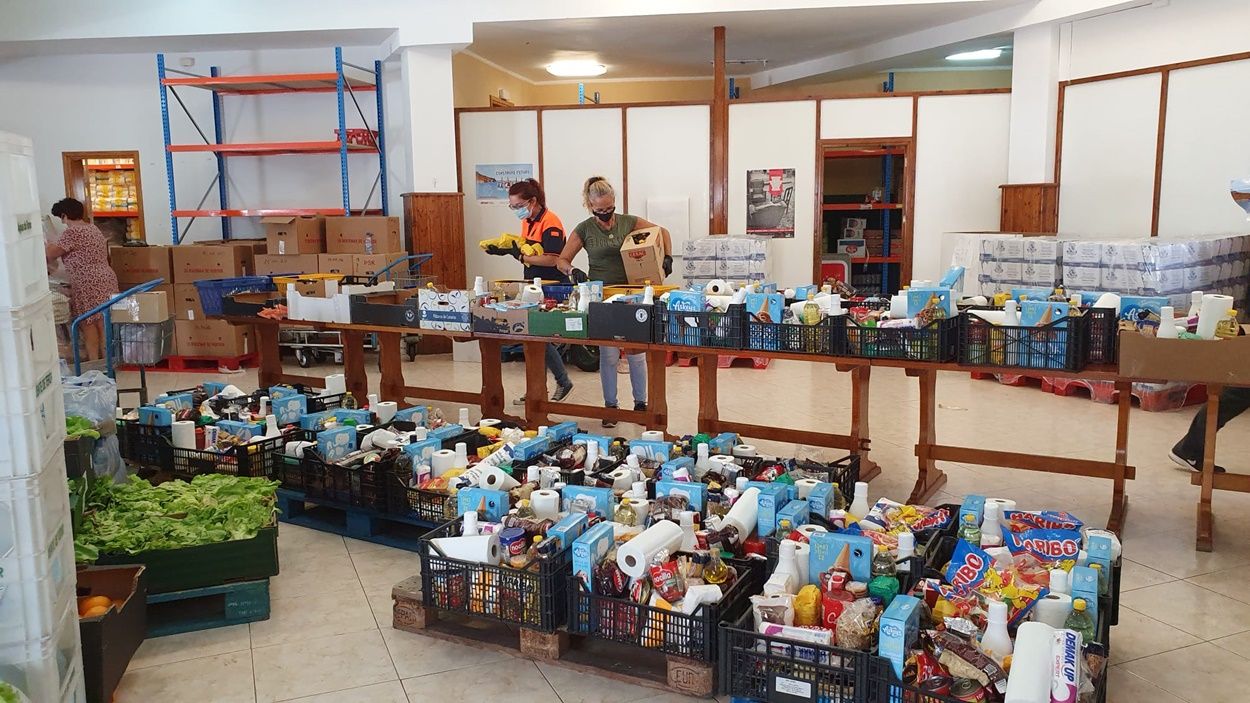 Comida recibida en Tías del Banco de Alimentos