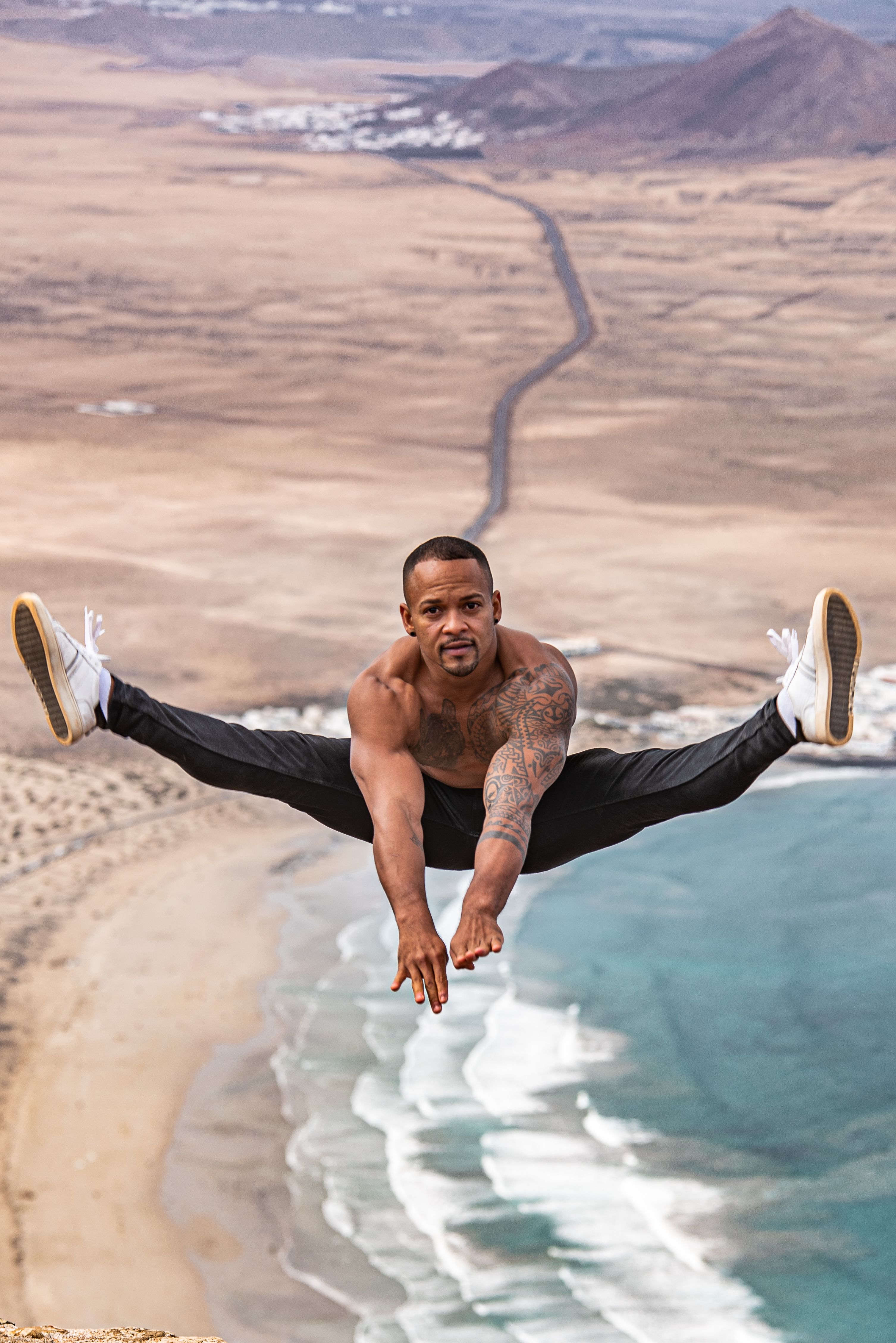 Ray Zapata, en la campaña de promoción de Turismo Lanzarote 