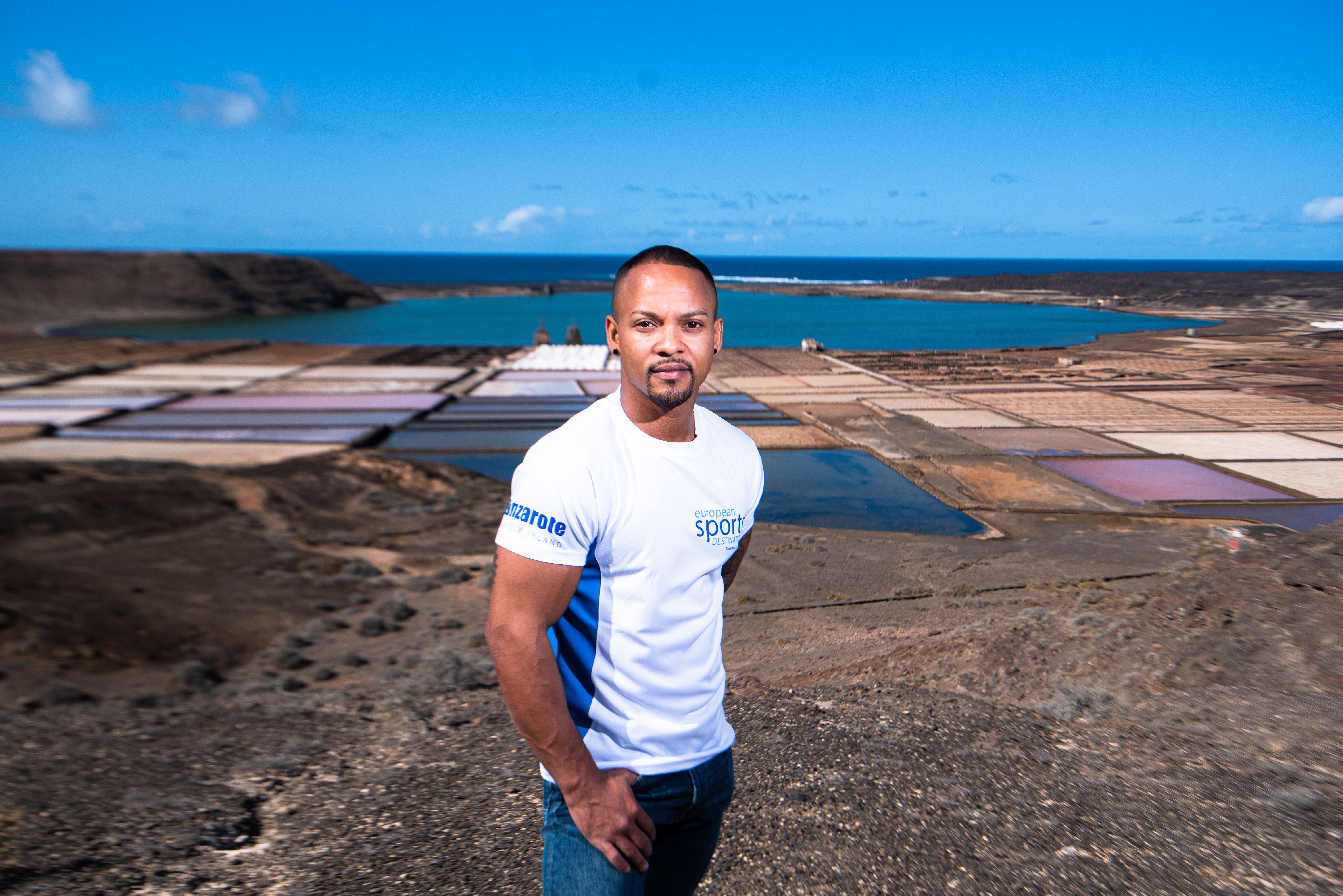 Ray Zapata, en la campaña de promoción de Turismo Lanzarote 